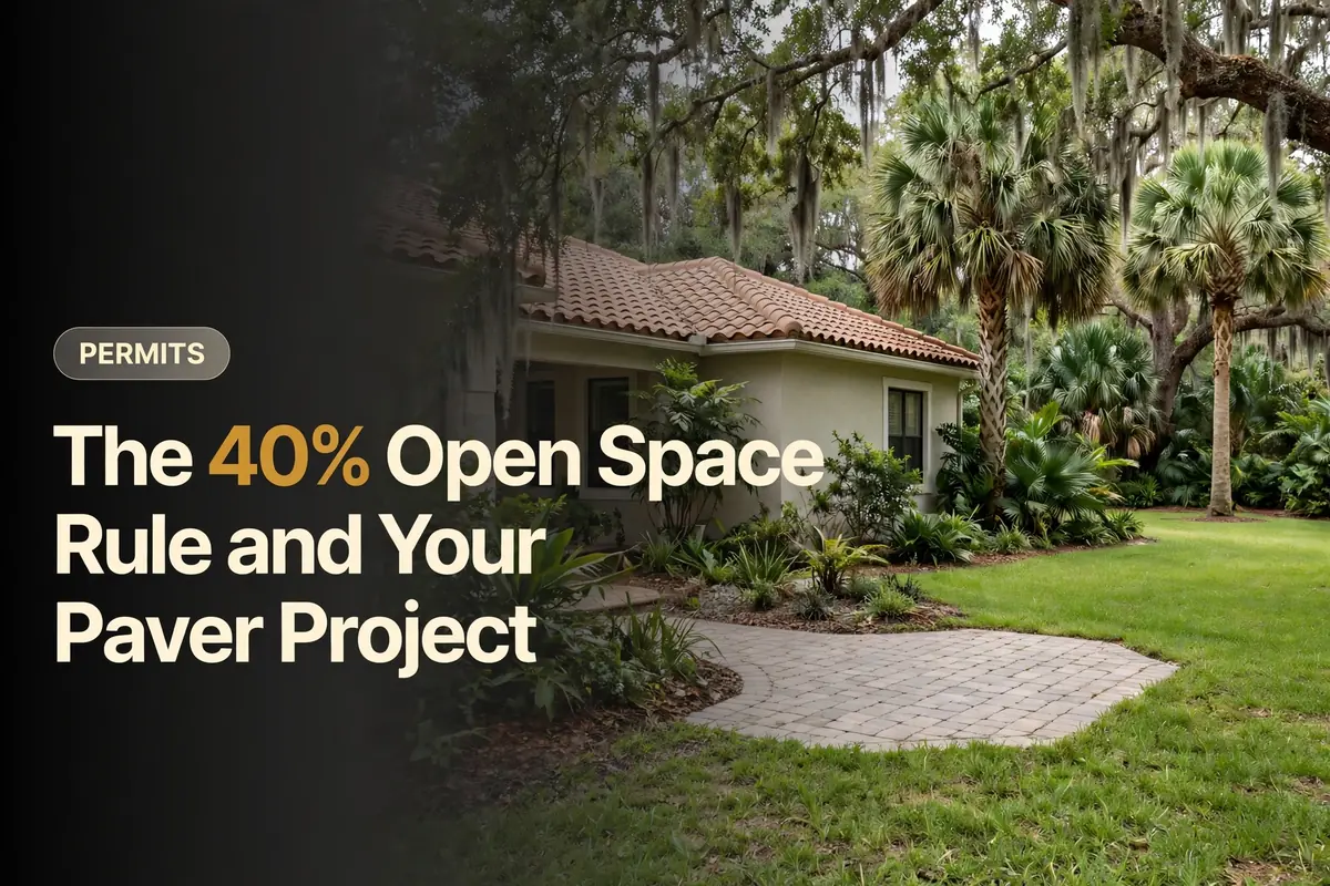 Orange County's 40% Open Space Rule for Pavers, Explained