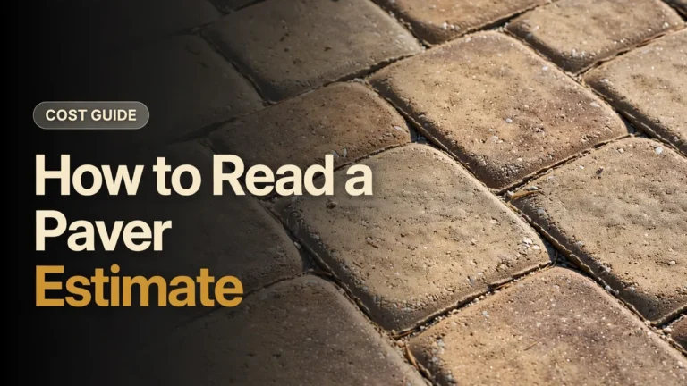 Close-up paver texture - how to read a paver installation estimate guide
