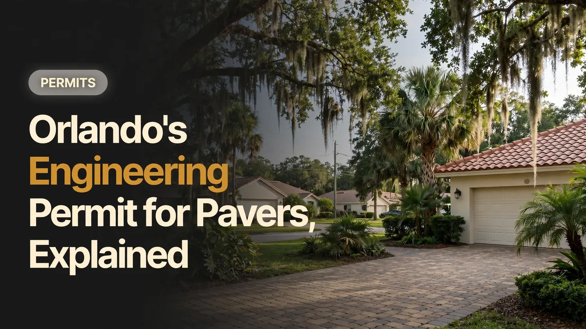 City of Orlando Paver Permit: Engineering Process