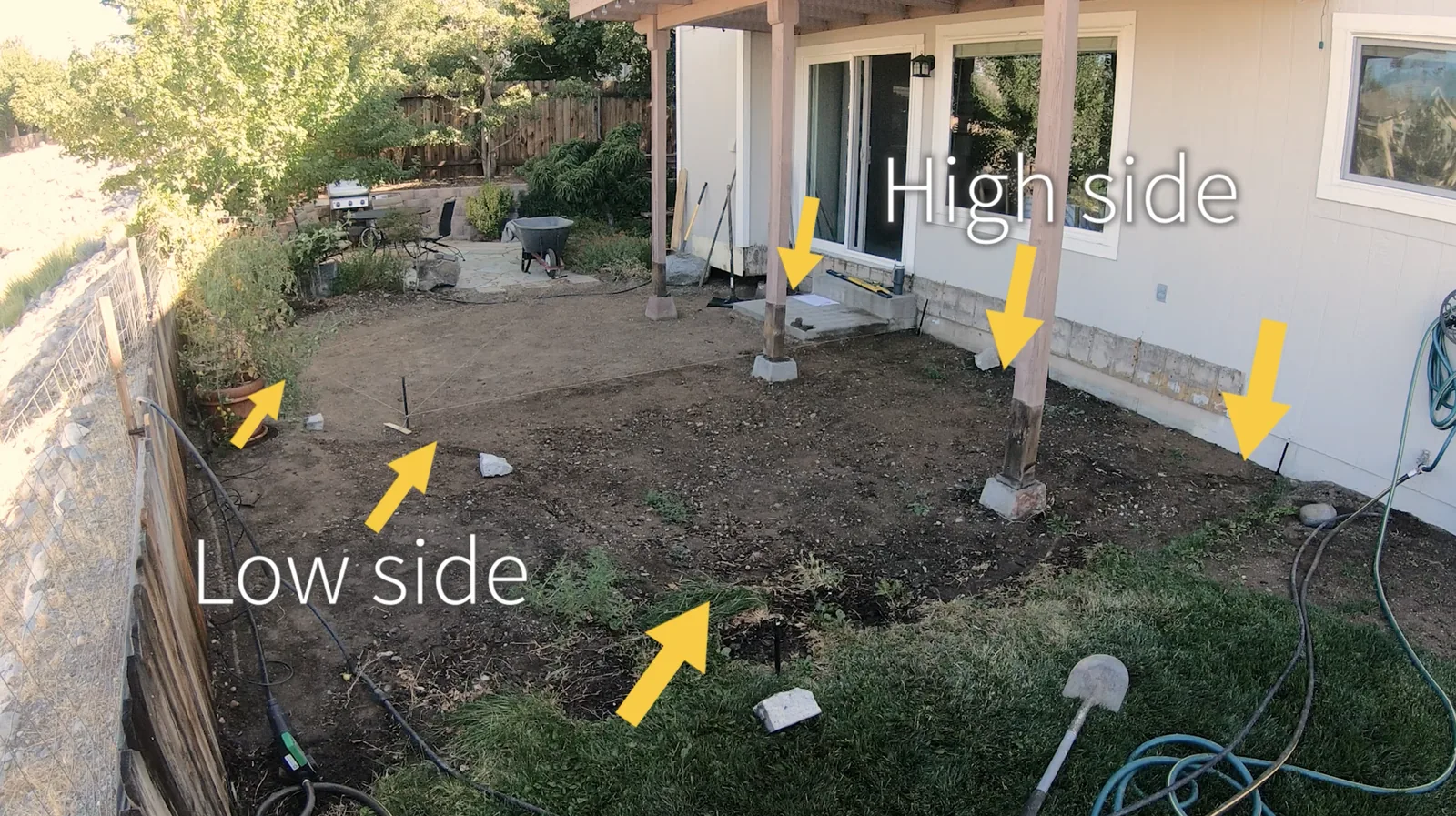 Paver driveway drainage slope diagram